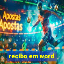 recibo em word